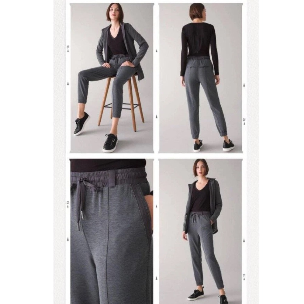 White House Black Market The Jogger WKND Pants Charcoal Grey Size S - Picture 1 of 7
